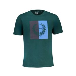 GIAN MARCO VENTURI GREEN MEN'S SHORT SLEEVED T-SHIRT