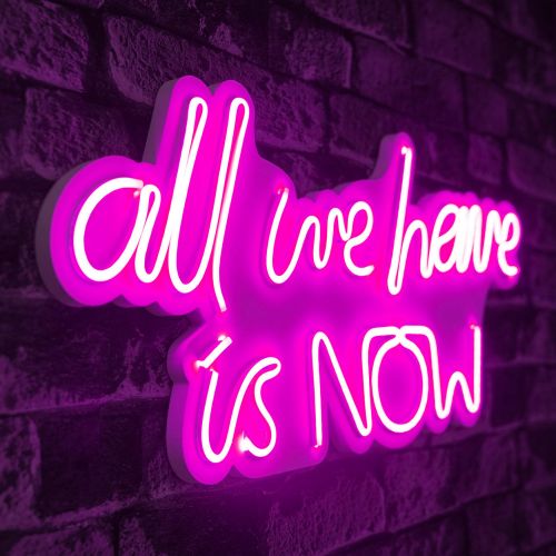 Wallity Ukrasna plastična LED rasvjeta, All We Have is Now - Pink slika 7