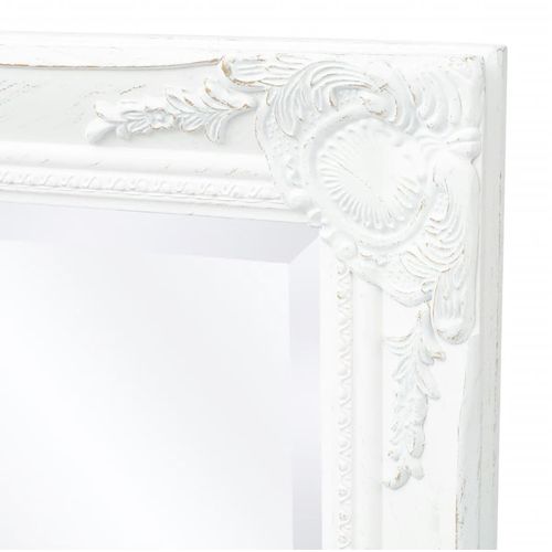 Zidno Ogledalo Barokni stil 140x50 cm Bijelo slika 48