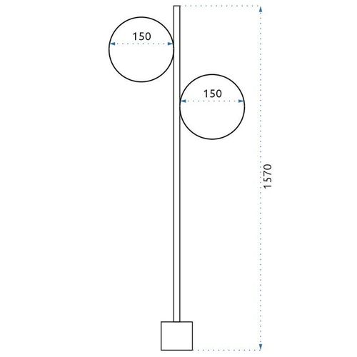 TOOLIGHT Samostojeća svjetiljka APP916-2F slika 12