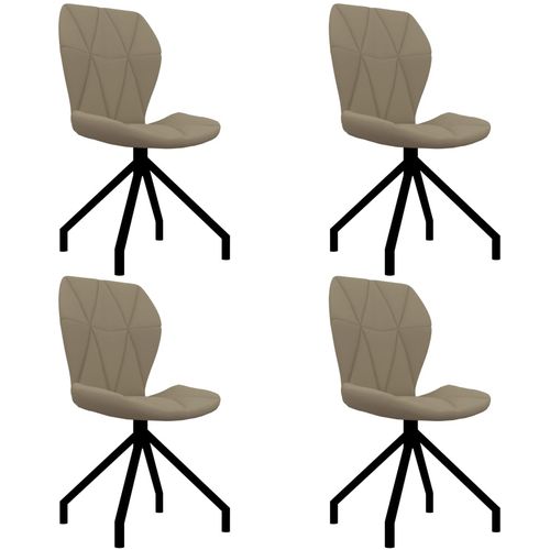 Blagovaonske stolice od umjetne kože 4 kom boja cappuccina slika 28