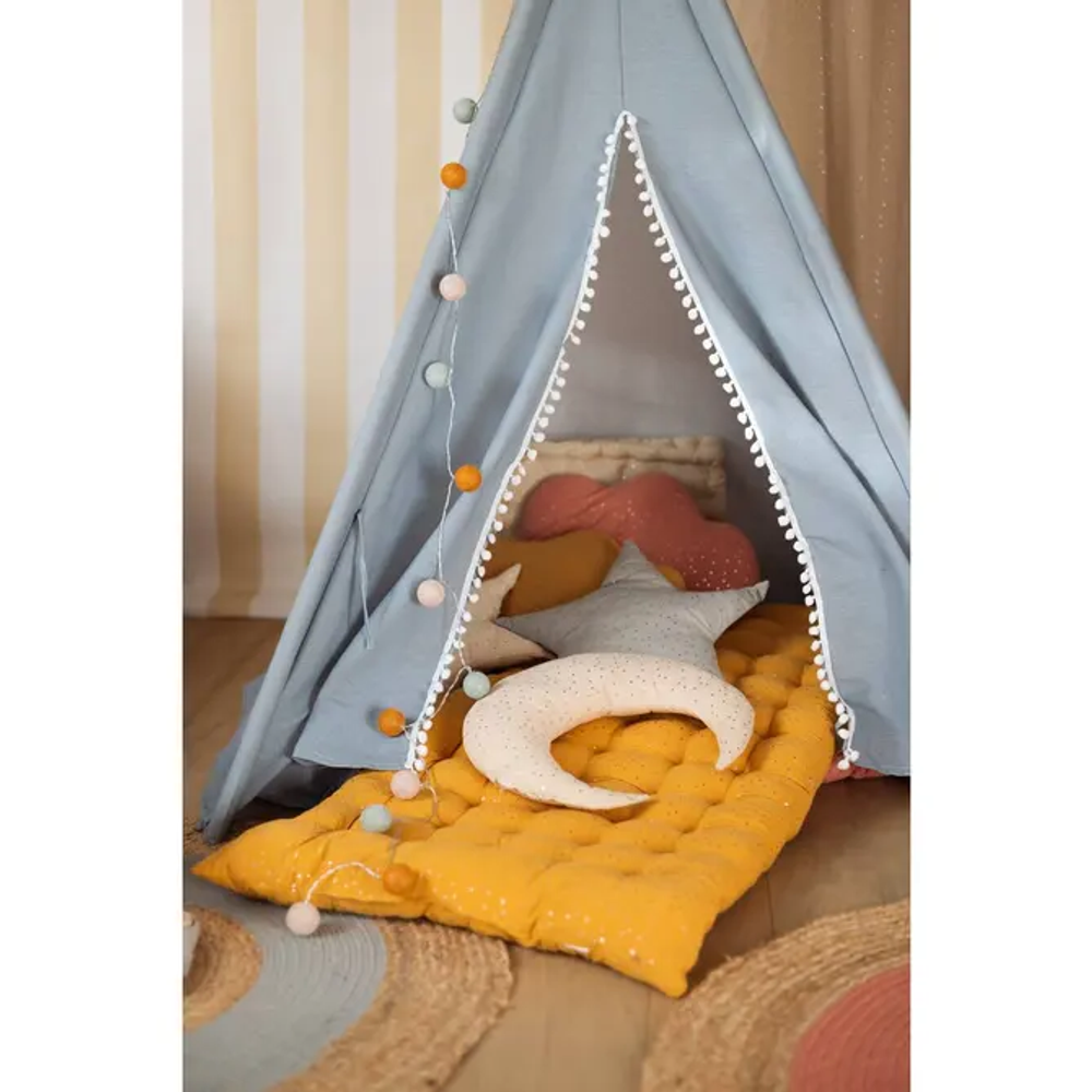 Atmosphera podni madrac berlingot 120x60x5cm pamuk/poliester oker slika 3