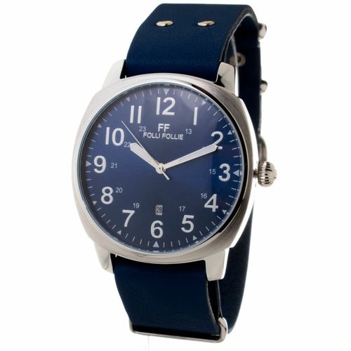 Ženski sat Folli Follie - Elegantni ručni sat s plavim remenom (Ø 40 mm) slika 1