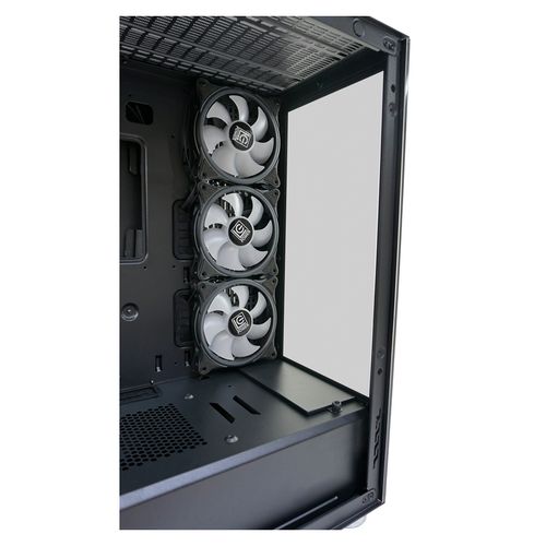 Kuciste LC Power LC-808B-ON  Skylla_X, Midi-ATX Case, black, 4x120mm ARGB fan slika 14