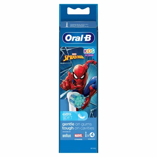 Oral-B Kids Spiderman set za dečiju higijenu zuba - Električna četkica sa kutijom + Zamenski nastavci + Pro Junior pasta za zube slika 4