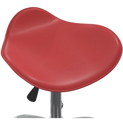 Salonski stolac od umjetne kože crvena boja vina slika 24