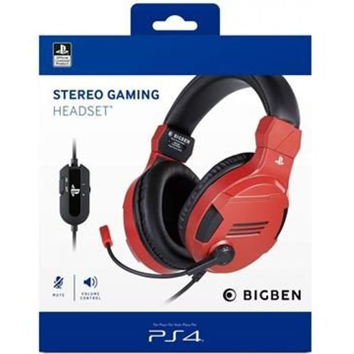 Bigben PS4 Stereo Gaming slusalice v3 Red slika 2