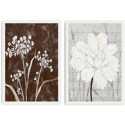 2PBCT-03 Multicolor Decorative Framed MDF Painting (2 Pieces) slika 2