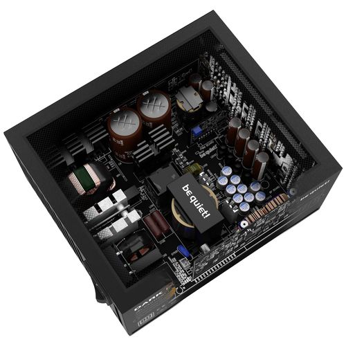 be quiet! BN335 DARK POWER 13 1000W, 80 PLUS Titanium efficiency (up to 95.2%), ATX 3.0 PSU with full support for PCIe 5.0 GPUs and GPUs with 6+2 pin connector, Overclocking key switches between four 12V rails and one massive 12V rail slika 4