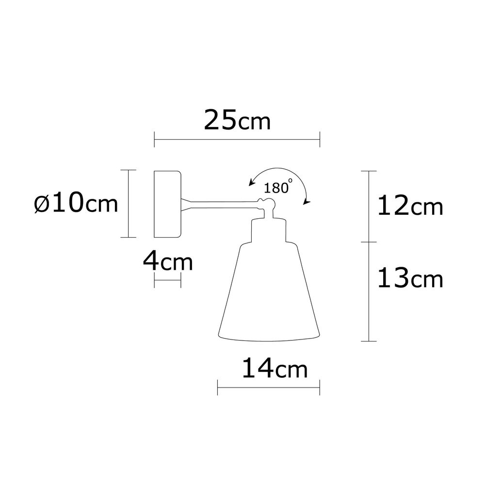 Zidna Lampa Manavgat - N-615, boje: Narandžasta slika 4