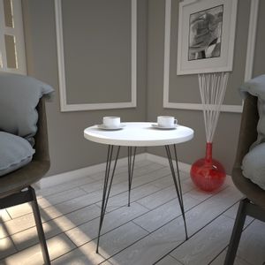 Sandalf - White White Side Table