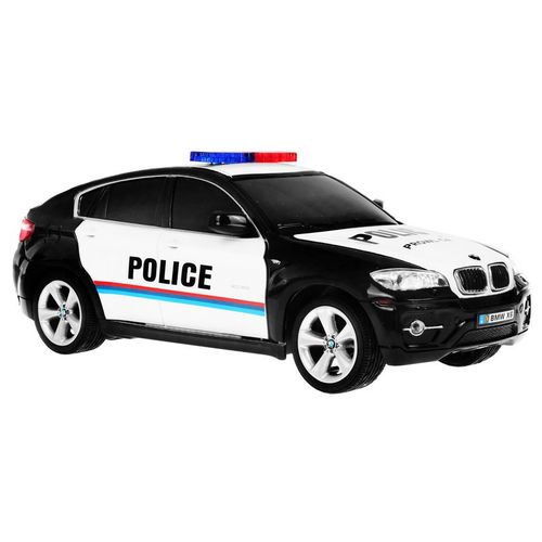 Auto na daljinsko upravljanje 1:24 R/C police Bmw X 6 - crni slika 3