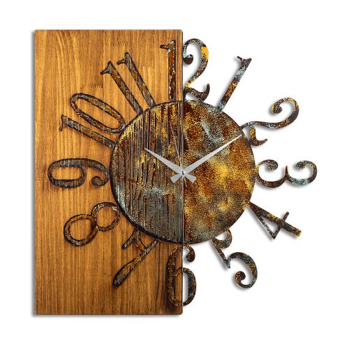 Wallity Ukrasni drveni zidni sat Wooden Clock 7-A slika 7