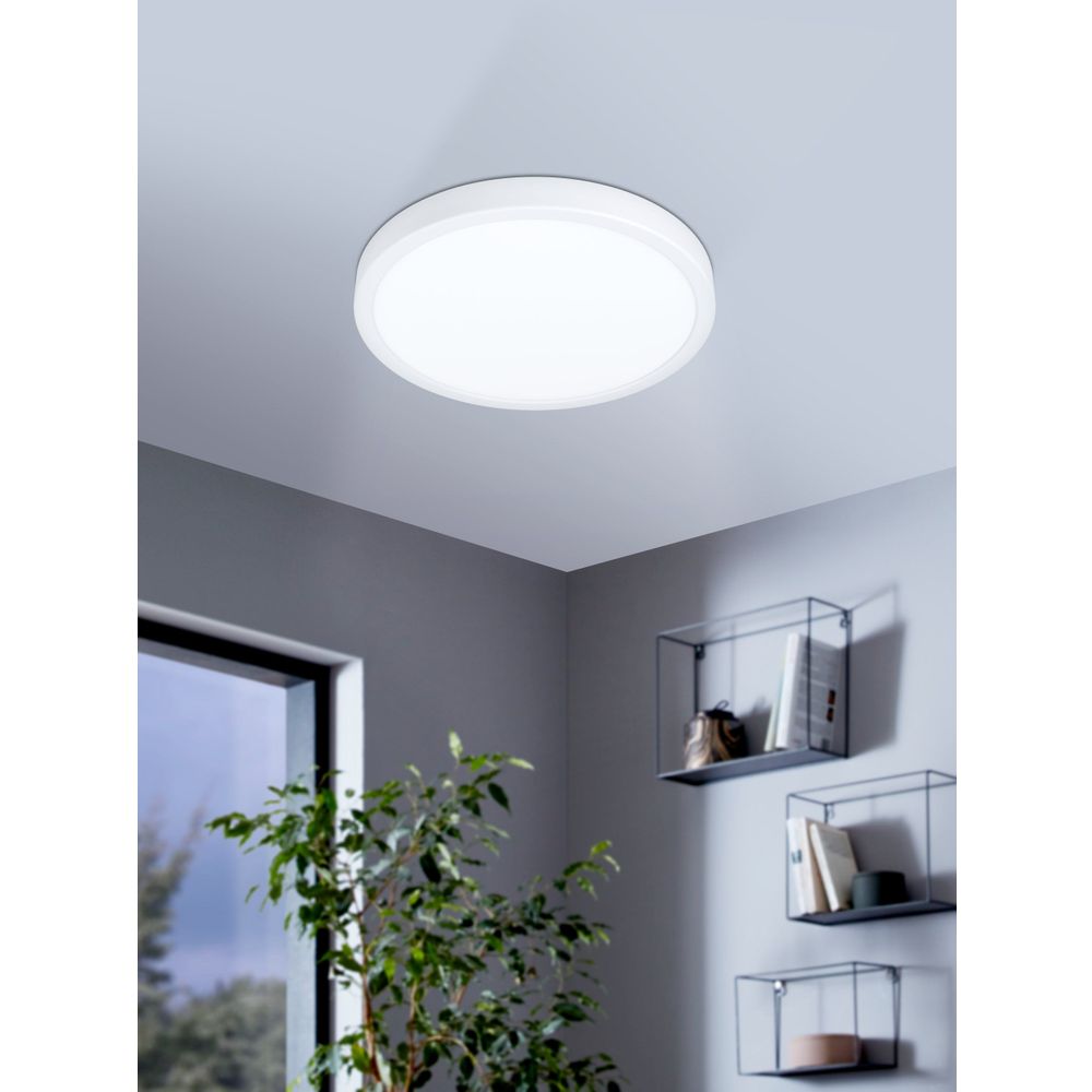Eglo Fueva 5 nadgradna led, 20w, 2300lm, ip44, prom 285, bijela/čelik/plastika  slika 7