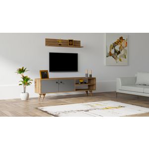 Woody Fashion TV jedinica, Erho - Walnut, Anthracite