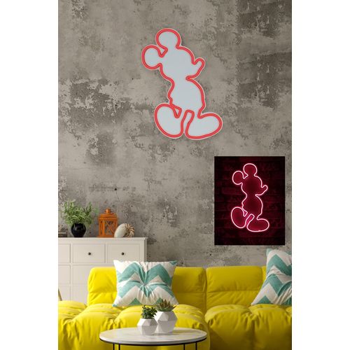 Wallity Ukrasna plastična LED rasvjeta, Mickey Mouse - Red slika 3
