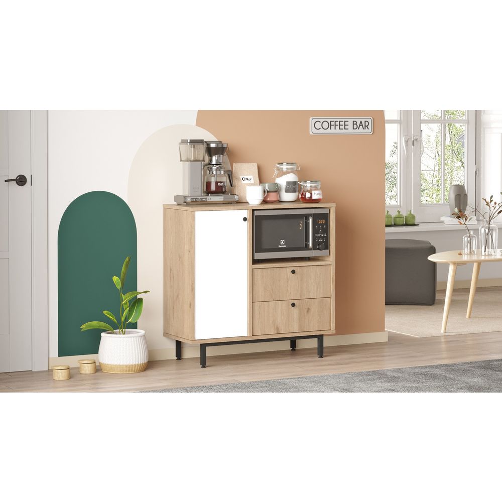 Višenamjenski ormar RE1-SW Oak White slika 3