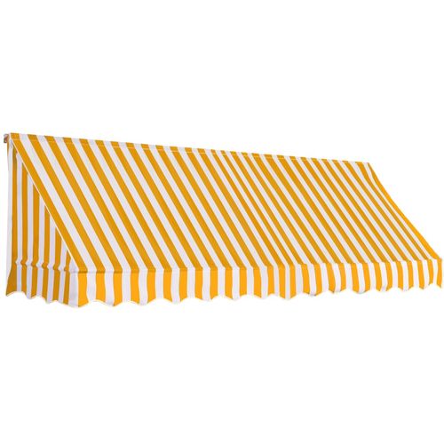 Bistro tenda 300 x 120 cm narančasto-bijela slika 1