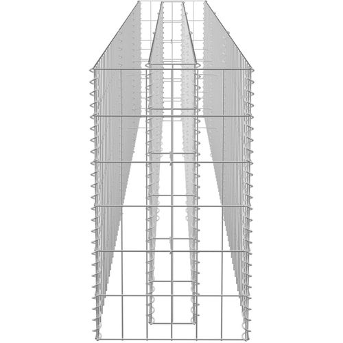 Gabionska sadilica od pocinčanog čelika 270 x 30 x 60 cm slika 27