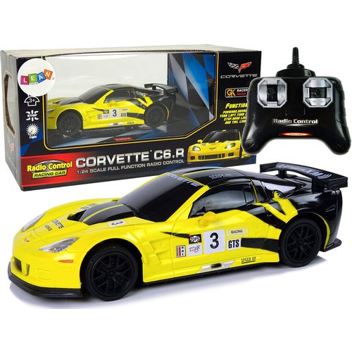 Sportski auto na daljinsko upravljanje Corvette C6.R žuti slika 1