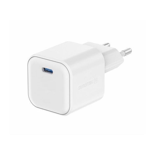 SWISSTEN punjač za AC220, GaN, 35W, 1xUSB-C, 3A, bijeli slika 2