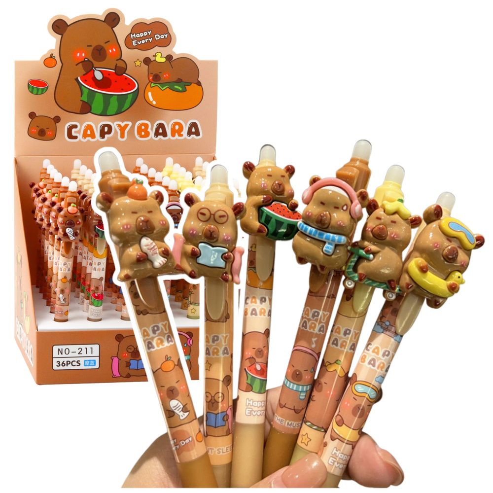 Capybara 3D automatska olovka s plavom tintom i gumicom slika 1