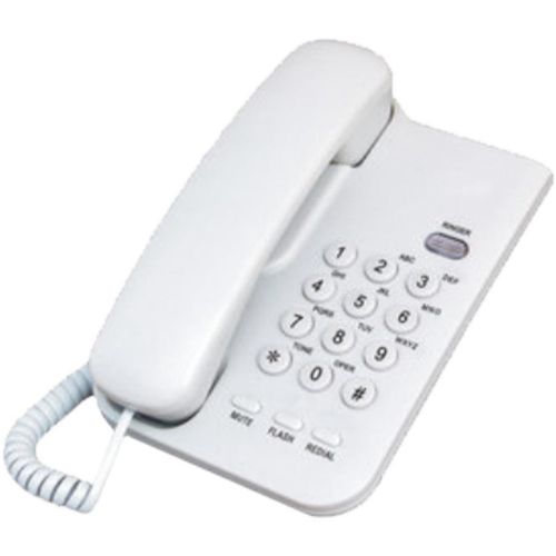 MeanIT Telefon analogni, stoni, beli - ST100 White slika 1