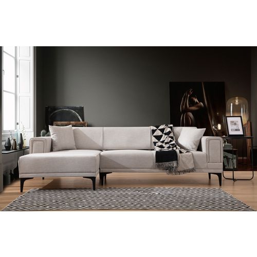 Ugaona Sofa- Krevet Horizon Left - Ecru Boja slika 2