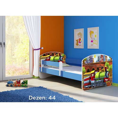 Deciji krevet ACMA II 140x70 + dusek 6 cm BLUE44 slika 1