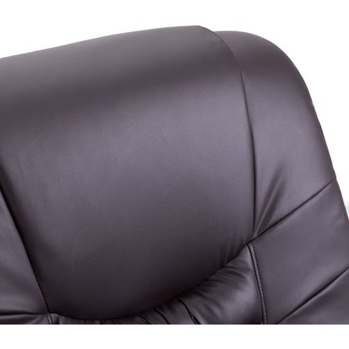 Masažna fotelja od umjetne kože smeđa slika 45