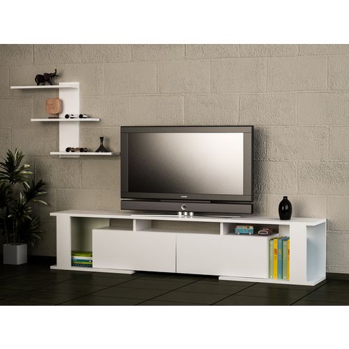 Woody Fashion TV jedinica, Bijela boja, Game - White slika 1