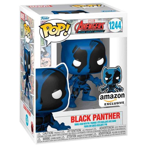 POP figure Marvel Avengers 60th Anniversary Comic Black Panther with Pin Exclusive slika 2