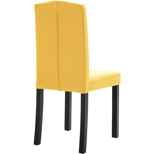 Blagovaonske stolice od tkanine 2 kom žute slika 44