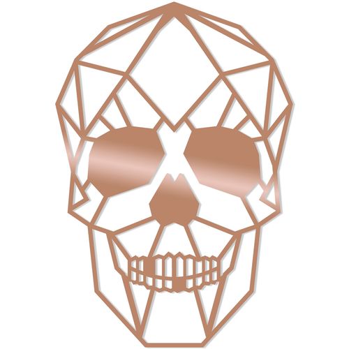 Wallity Metalna zidna dekoracija, Skull - Copper slika 2