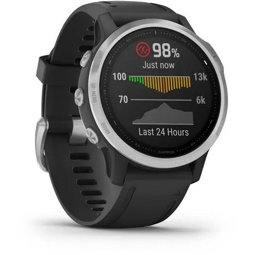 GARMIN pametni sat GARMIN Fenix 6S Silver crni / crni remen slika 3