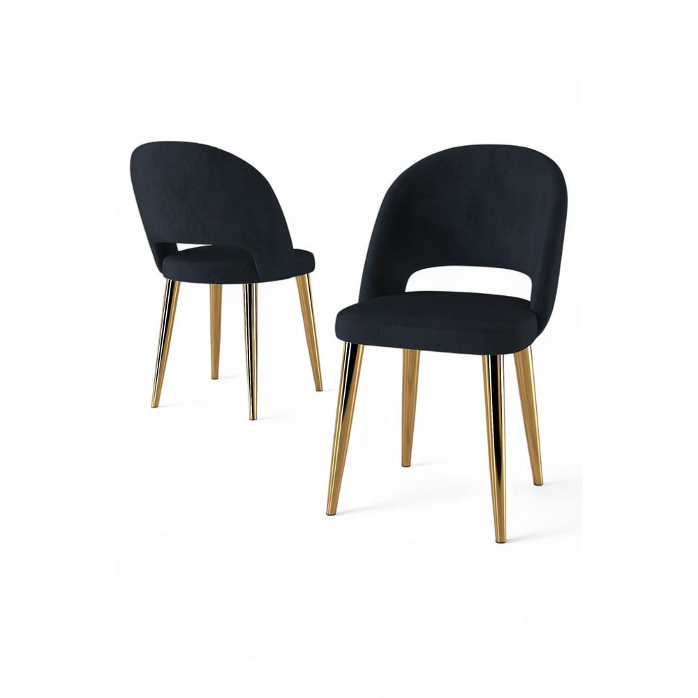 Set Stolica (6 Komada) Pane - Boje: Antracit, Zlatni Antracit slika 2