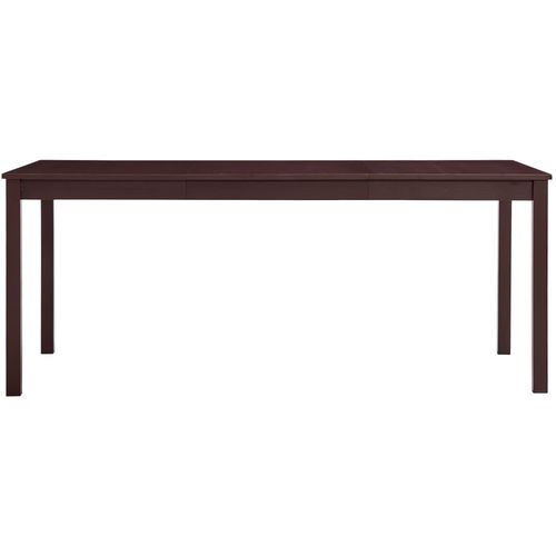 Blagavaonski stol tamnosmeđi 180 x 90 x 73 cm od borovine slika 20