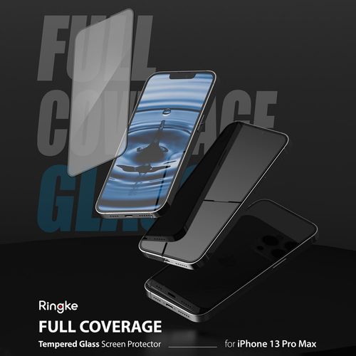 Ringke Invisible Defender ID Full Glass Kaljeno staklo zaštita zaslona Puna pokrivenost s okvirom za iPhone 13 Pro Max slika 3