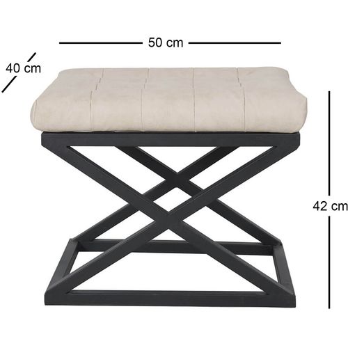 Capraz - Black, White v2 Black
White Pouffe slika 2