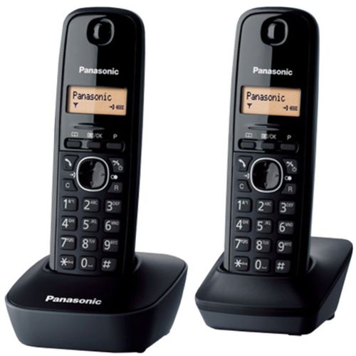 Telefon Panasonic KX-TG 1612 Duo (Crni) slika 1