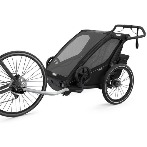 Thule Chariot Sport 2 crna sportska dječja kolica i prikolica za bicikl za dvoje djece (4u1) slika 11