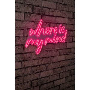 Wallity Ukrasna plastična LED rasvjeta, Where Is My Mind - Pink