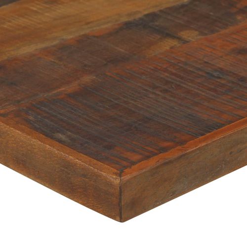 Barski stol od masivnog obnovljenog drva 150x70x107 cm tamno smeđi slika 21