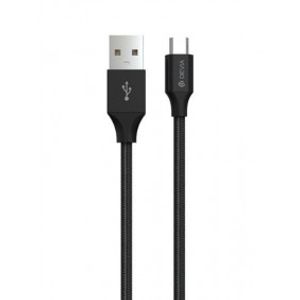 USB Devia Gracious Series Cable Micro 2.4A crna