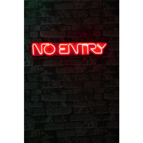 Wallity Ukrasna plastična LED rasvjeta, No Entry - Red slika 2