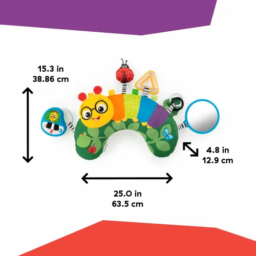 Kids II Baby Einstein Igračka Jastuk Tummy Time - Cal The Caterpillar 16756 0-12M slika 5