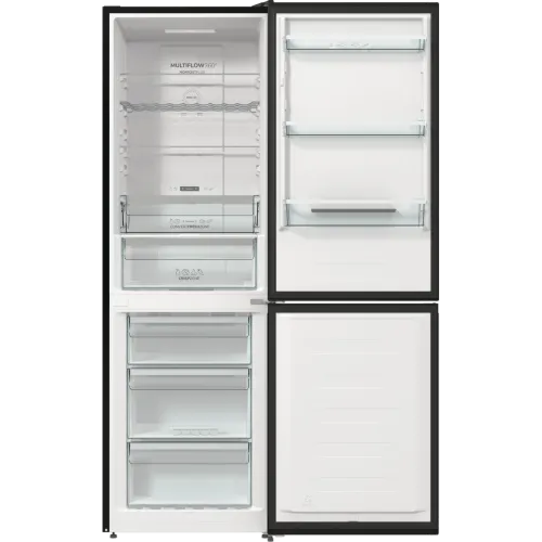 Gorenje NRK619EABXL4 Frižider sa zamrzivačem, NoFrost, Visina 185 cm, Širina 60 cm, Crna boja slika 2