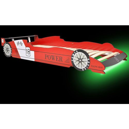 Dječji krevet u obliku trkaćeg automobila LED 90x200 cm crveni slika 8