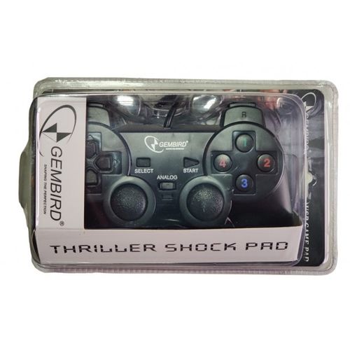 JPD-THRILLERSHOCK-BOX ** Gembird USB 2.0 analog vibration gamepad black(alt. JPD-UDV-01 (343) slika 1