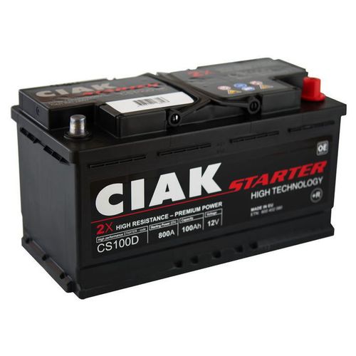 Akumulator CIAK Starter 12 V 100 Ah +D slika 1